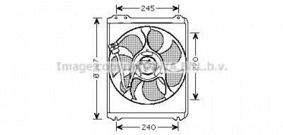 AVA QUALITY COOLING su7514 -  Вентилятор, охлаждение двигателя